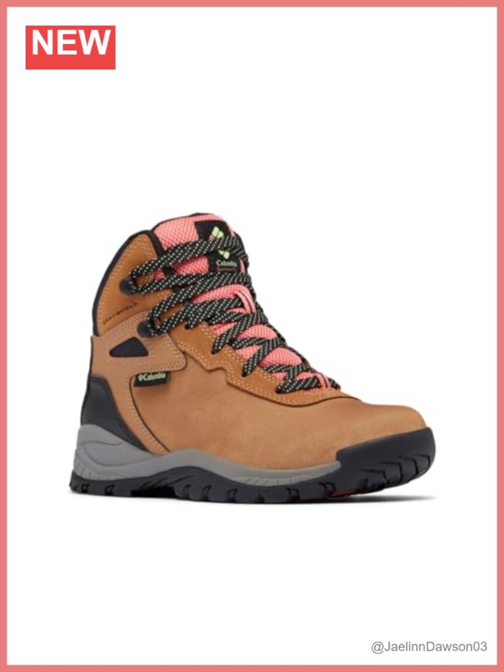 Women's Mid-Top Water Repellent Hiking Boots Suede Leather
